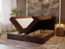 B&B Home Boxspringbett Tilia Beige mit Bettkasten und Topper Bild 1