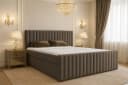 B&B Home Boxspringbett Benito I mit Bettkasten und Topper Braun Bild 2