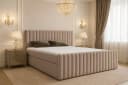 B&B Home Boxspringbett Benito I Beige mit Bettkasten und Topper Bild 2