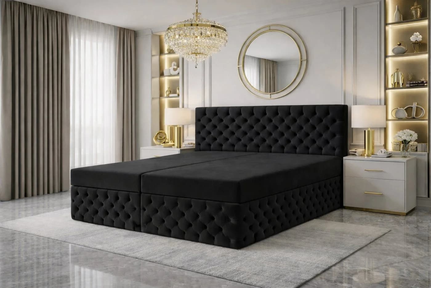 B&B Home Boxspringbett Figo III mit Bettkasten und Topper - Bild 2