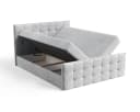 B&B Home Boxspringbett Coriano Schwarz mit Bettkasten und Topper Bild 4