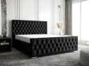 B&B Home Polsterbett Crystal mit Bettkasten und Lattenrost Schwarz Bild 2