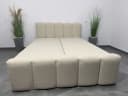 B&B Home Boxspringbett Quelle Grau mit Bettkasten und Topper Bild 3