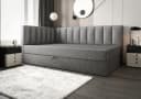 B&B Home Boxspringbett Adelle VII Grau mit Bettkasten Bild 2
