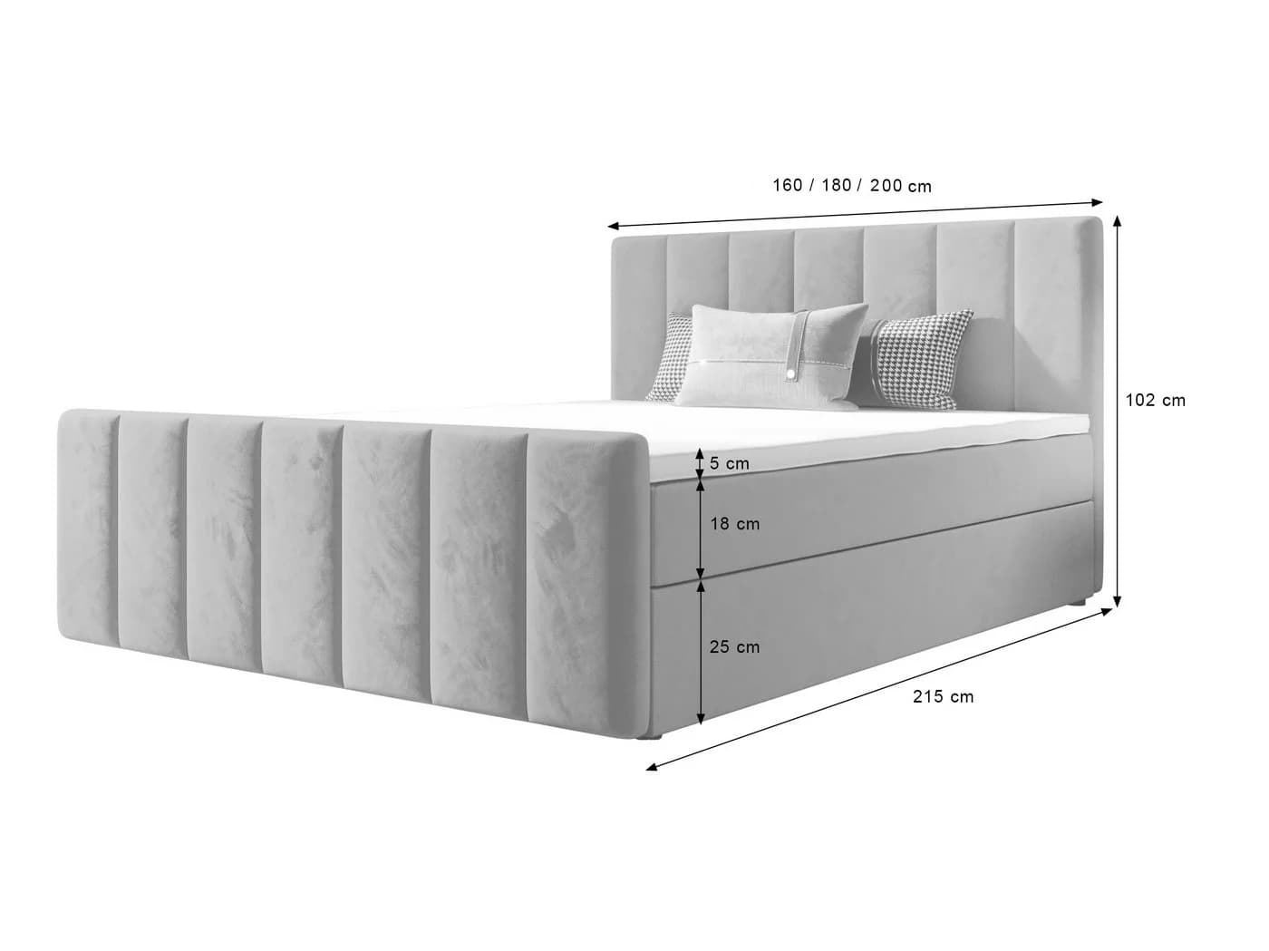 B&B Home Boxspringbett Adelle mit Bettkasten und Topper - Bild 3