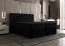 B&B Home Boxspringbett Figo II Schwarz mit Bettkasten und Topper Bild 2