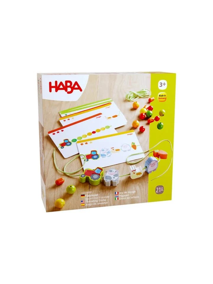 HABA Fädelspiel Bauernhof-Freunde Lernspielzeug Holz Bunt - Bild 2