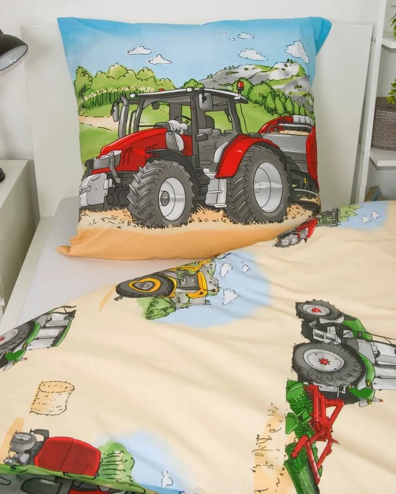 Brilliant Babybettwäsche Traktor 100x135cm Baumwolle - Bild 3