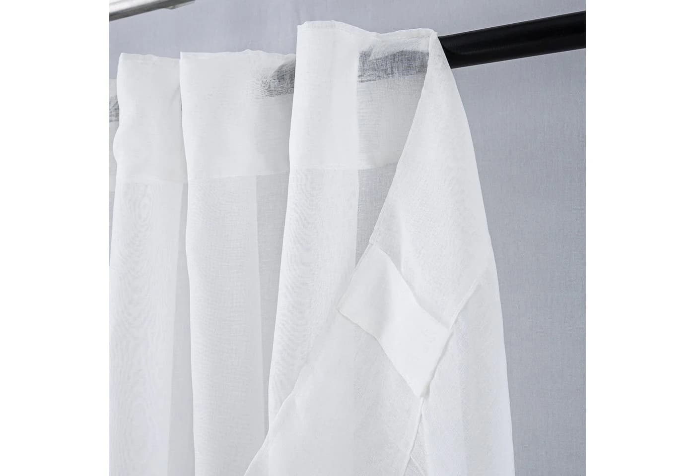 Brilliant Transparente Gardine mit Verdeckter Schlaufe