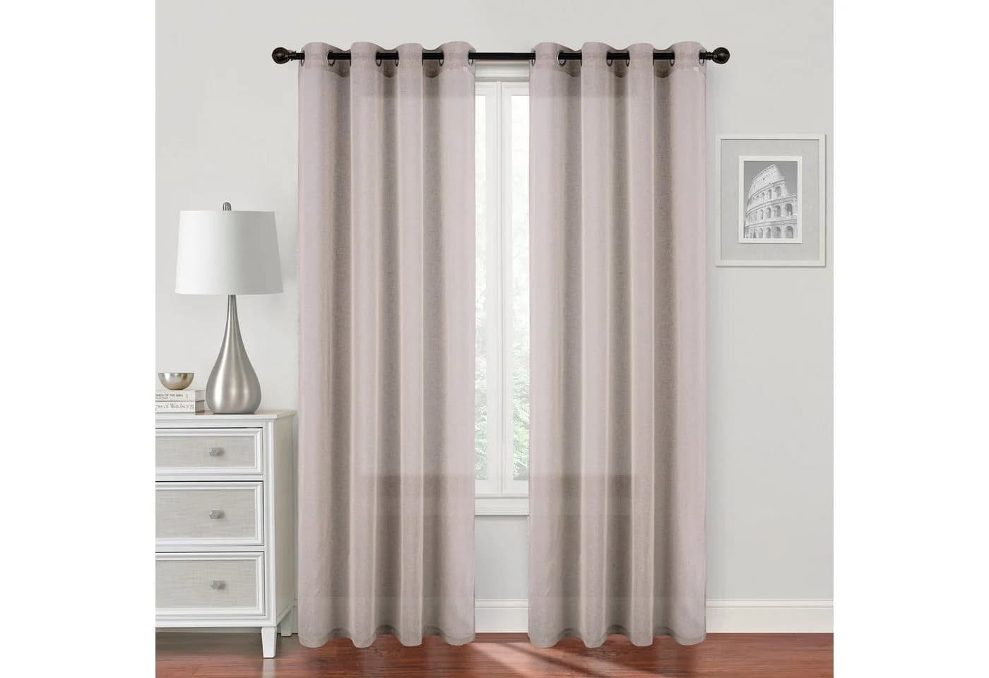 Brilliant Transparente Gardine Leinenstruktur Modern - Bild 5