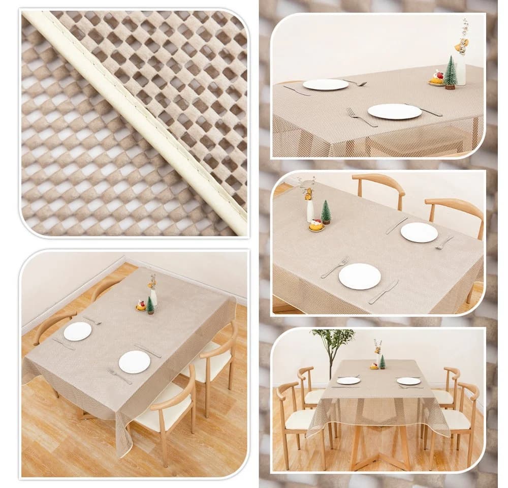 Brilliant Gartentischdecke Karo Beige Wasserdicht