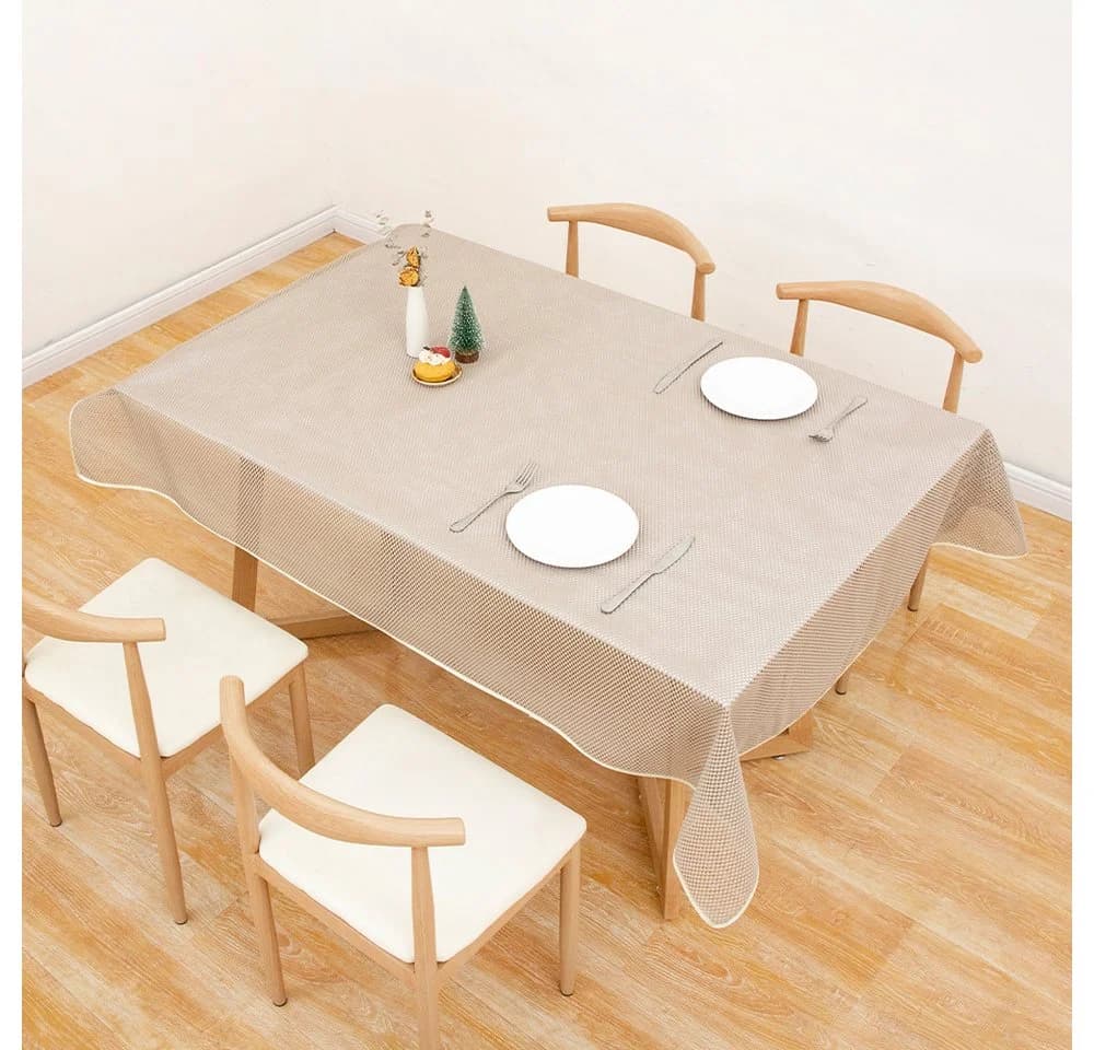 Brilliant Gartentischdecke Karo Beige Wasserdicht - Bild 5