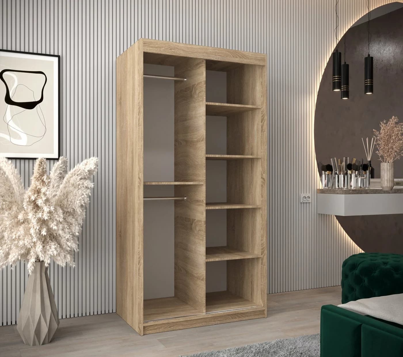 ABIKS MÖBEL Schwebetürenschrank Tokyo Kleiderschrank mit Schiebetüren - Bild 3