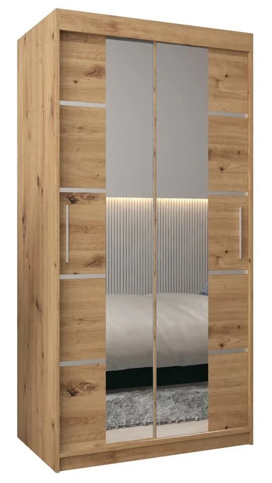 ABIKS MÖBEL Schwebetürenschrank Verona 4 mit Spiegel und Schiebetüren - Bild 2
