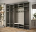 ABIKS MÖBEL Garderobe INOVA 8-tlg. mit Kleiderstange & Regalen Bild 3
