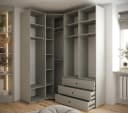 ABIKS MÖBEL Garderobe INOVA 6-teilig mit Kleiderstange und Regalen Bild 3