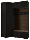 ABIKS MÖBEL Kompaktgarderobe INOVA mit Kleiderstange und Regalen Bild 2