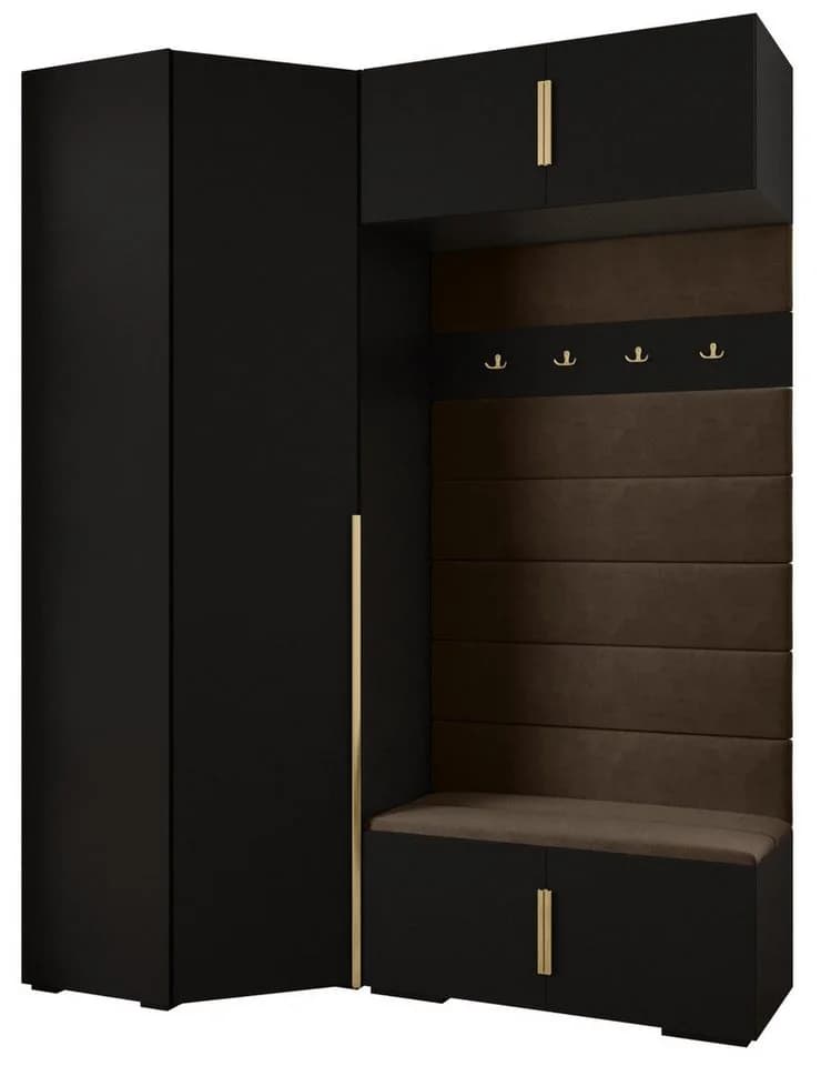 ABIKS MÖBEL Kompaktgarderobe INOVA mit Kleiderstange und Regalen - Bild 2