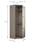 ABIKS MÖBEL Kompaktgarderobe INOVA mit Kleiderstange und Regalen Bild 4