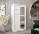 Schwebetürenschrank aus Metall und Holz Bild 1