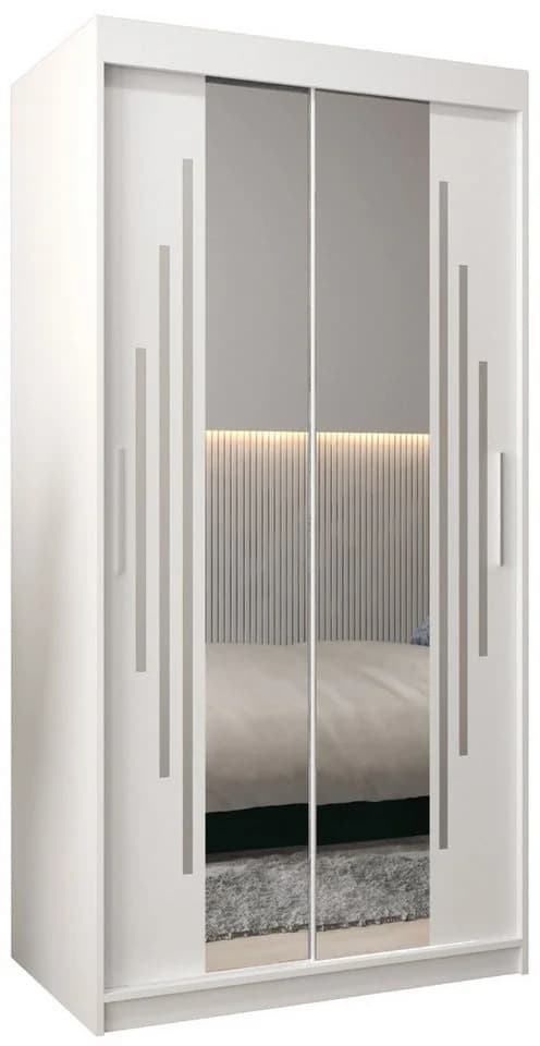 ABIKS MÖBEL Schwebetürenschrank YORK 1 mit Spiegel und Regalen - Bild 2