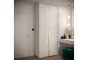 ABIKS MÖBEL Drehtürenschrank MANHATTAN RYFEL 9 Weiß Gold Bild 1