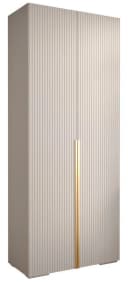 ABIKS MÖBEL Drehtürenschrank MANHATTAN RYFEL 9 Weiß Gold Bild 2