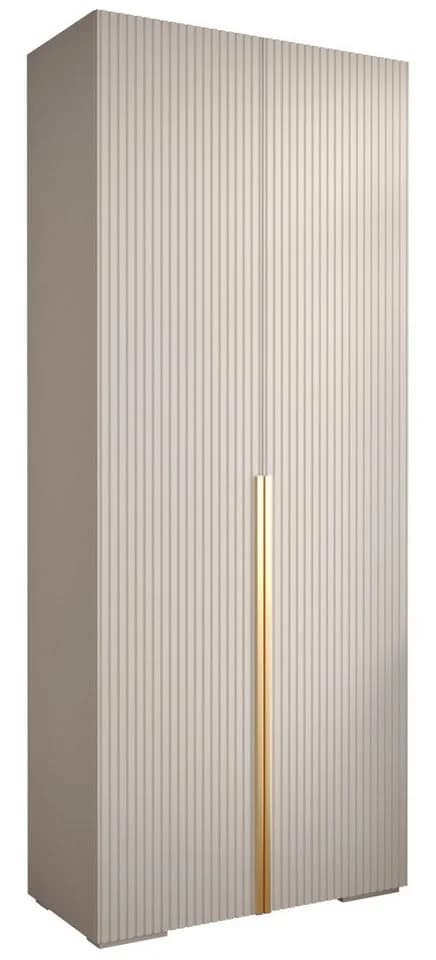 ABIKS MÖBEL Drehtürenschrank MANHATTAN RYFEL 9 Weiß Gold - Bild 2