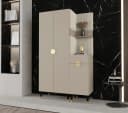 ABIKS MÖBEL Kompaktgarderobe PALERMO Set 6 mit gepolsterten Paneelen Bild 1