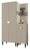 ABIKS MÖBEL Kompaktgarderobe PALERMO Set 6 mit gepolsterten Paneelen Bild 2