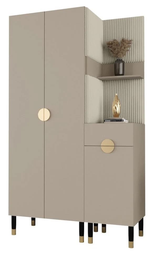 ABIKS MÖBEL Kompaktgarderobe PALERMO Set 6 mit gepolsterten Paneelen - Bild 2