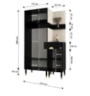 ABIKS MÖBEL Kompaktgarderobe PALERMO Set 6 mit gepolsterten Paneelen Bild 4
