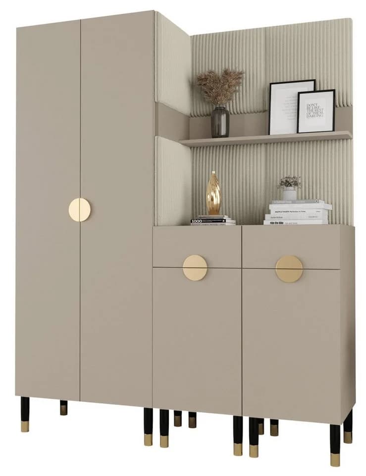 ABIKS MÖBEL Kompaktgarderobe PALERMO Set 7 Industriell Design - Bild 2