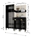 ABIKS MÖBEL Kompaktgarderobe PALERMO Set 7 Industriell Design Bild 4