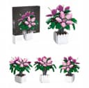 COIL Blumen aus Bausteinen, Lilie Azalee, Bausteinset, 698 Stück, Botanische Sammlung, Wohndekor Bild 1