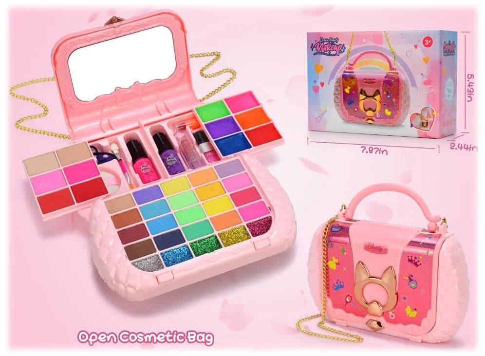COIL Kreativset Kosmetik-Set Kinder-Make-up Bunt mit Spiegel - Bild 5