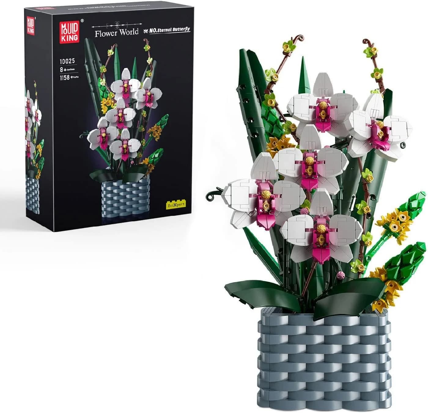 COIL Spielbausteine Orchidee 1158 Teile Baukasten Wohndekor - Bild 2