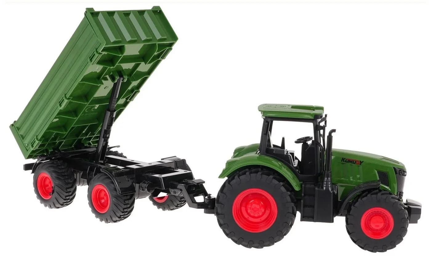 COIL Spielzeug-Traktor Bauernhof Traktor, Maßstab 1:24, Gummiräder, ab 3 Jahren - Bild 4