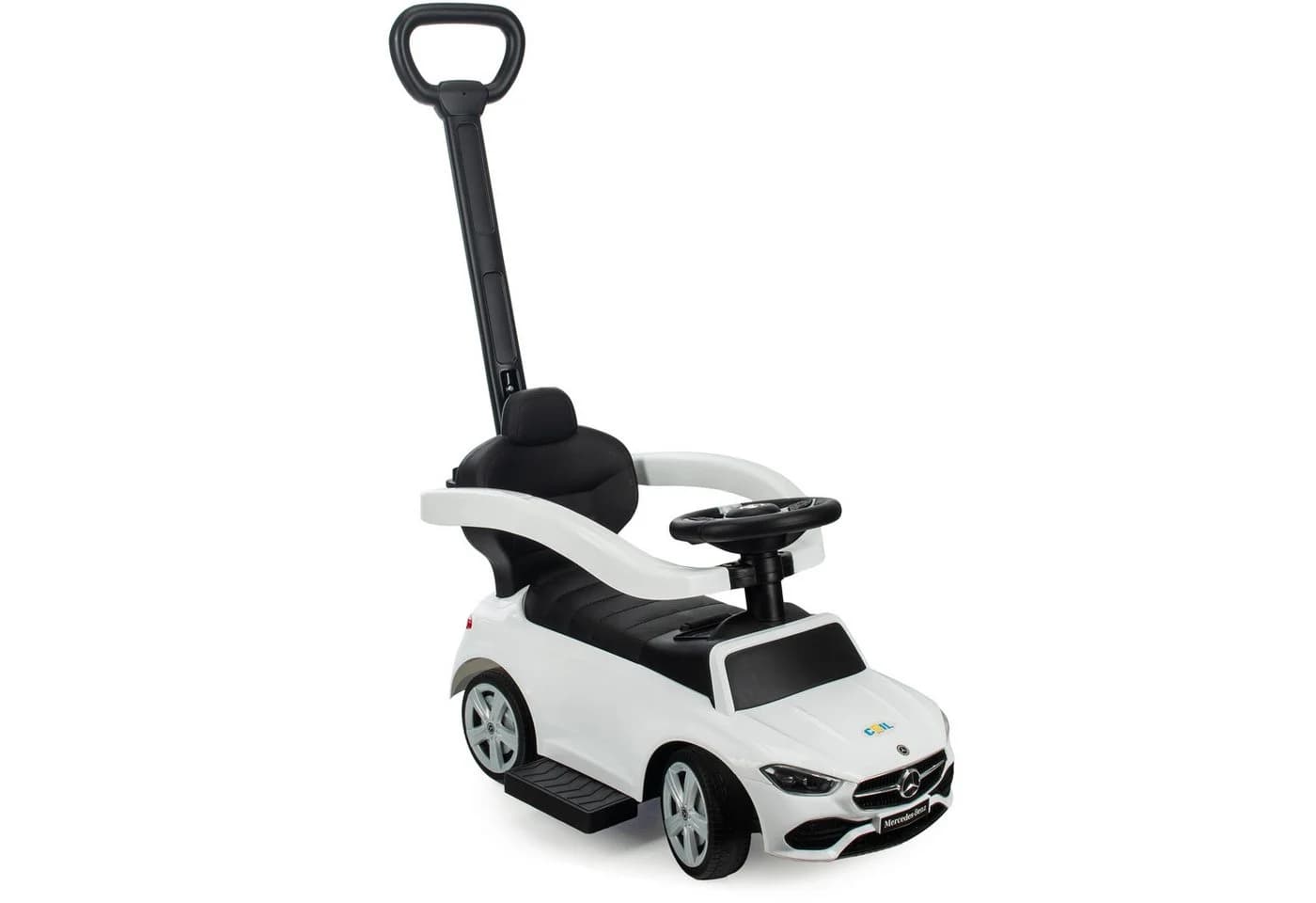 COIL Rutscherauto Mercedes AMG Weiß 3in1 mit Führungsgriﬀ - Bild 3