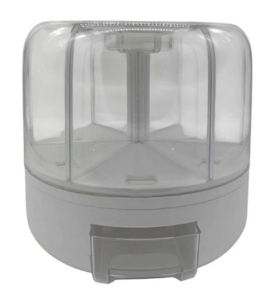 COIL Müslispender Küchen Organizer 6 Fächer BPA-frei Weiß - Bild 3