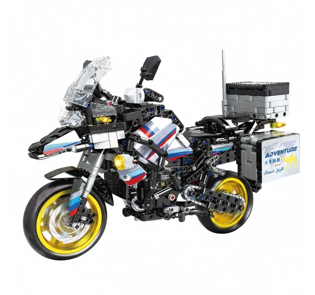 COIL Spielbausteine Motorrad Set 1424 Teile Baukasten für Kinder ab 6 Jahren