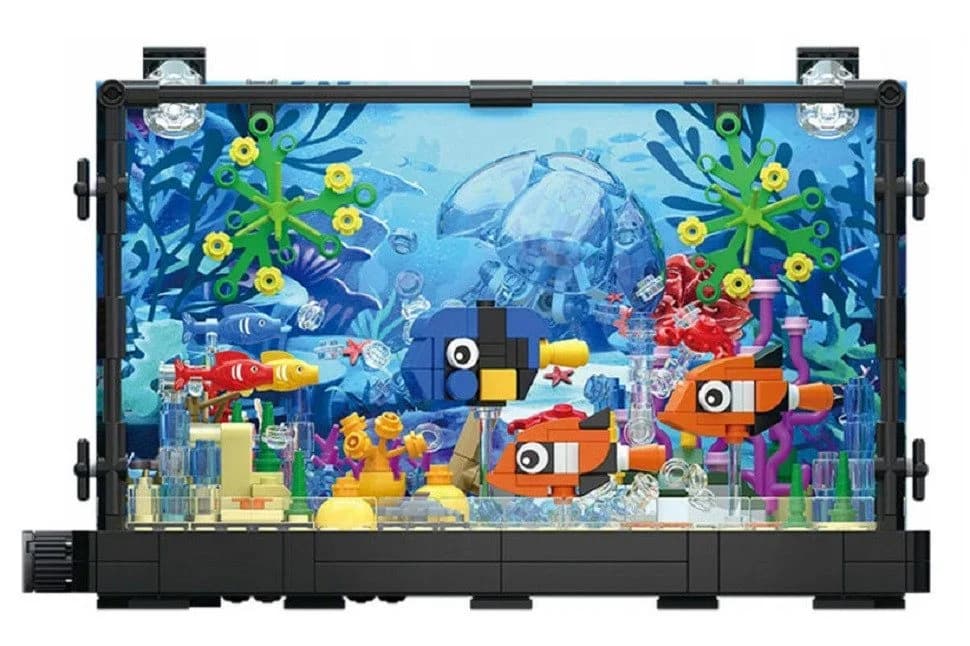 COIL Bausteinset Aquarium 725 St. Bunt Meeresmotive - Bild 3