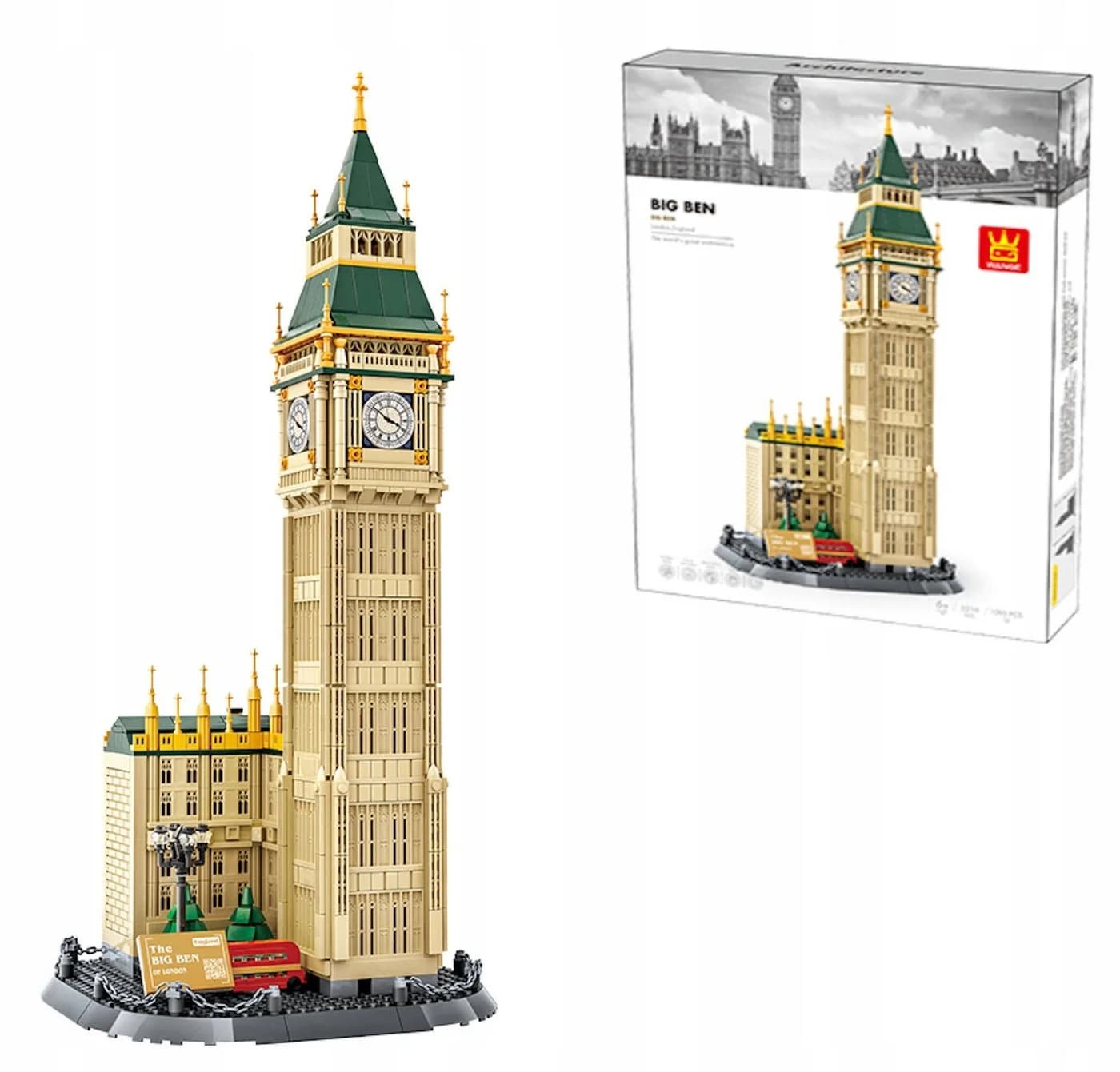 COIL Modellbausatz Big Ben Architekturmodell 1095 Spielbausteine - Bild 2