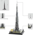 COIL Modellbausatz Burj Khalifa Tower Architekturmodell 555 Spielbausteine Bild 3
