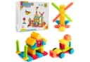 COIL Steckspielzeug, Bausteine in Borstenform, Igelblöcke Spielbauklötze, 100 St, STEM, Baukasten, sichere Bausteine, für Kinder ab 3 Jahren Bild 2