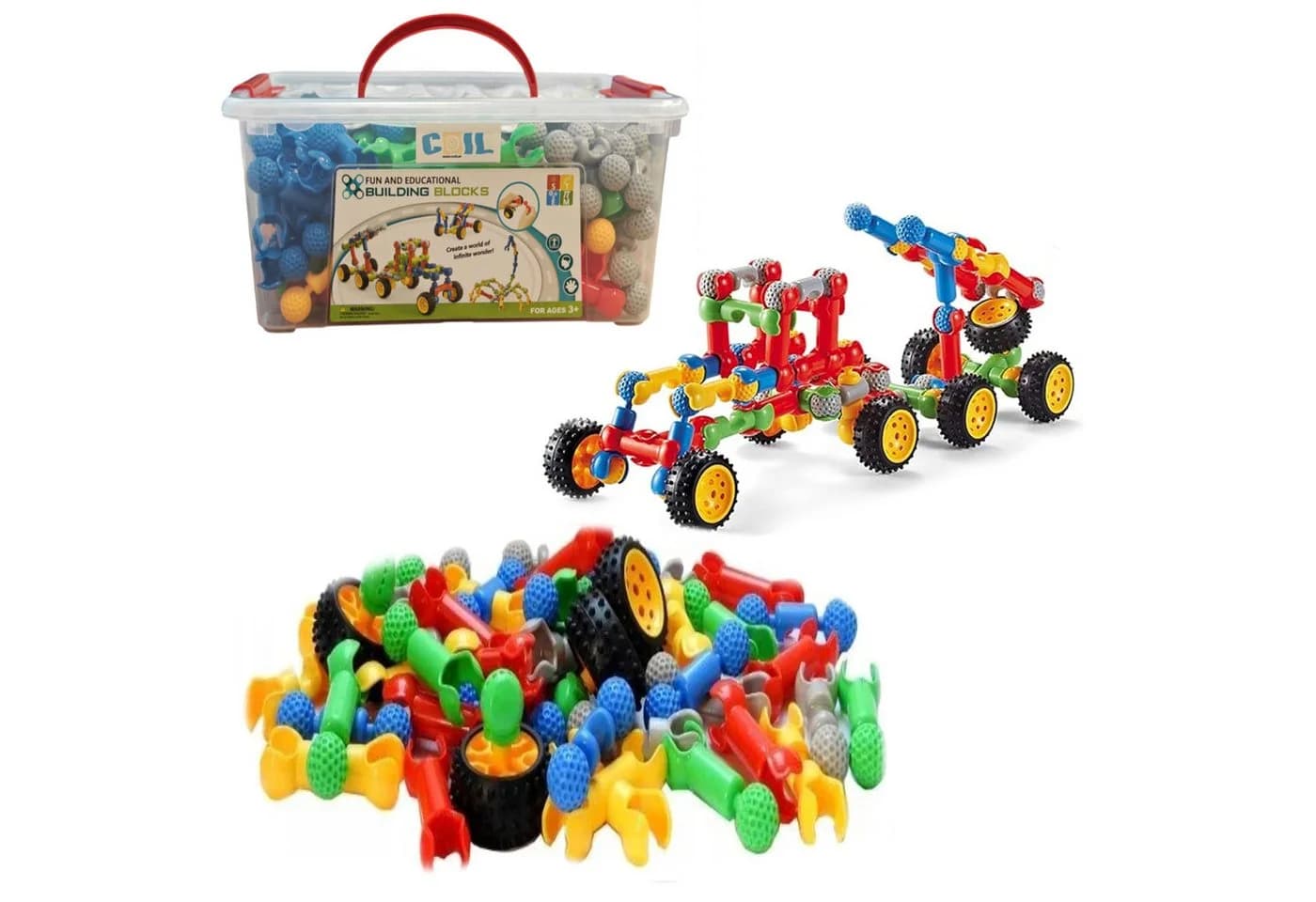 COIL Bausteine 170 St STEM Kunststoff Steckverbinder Spielzeug - Bild 2