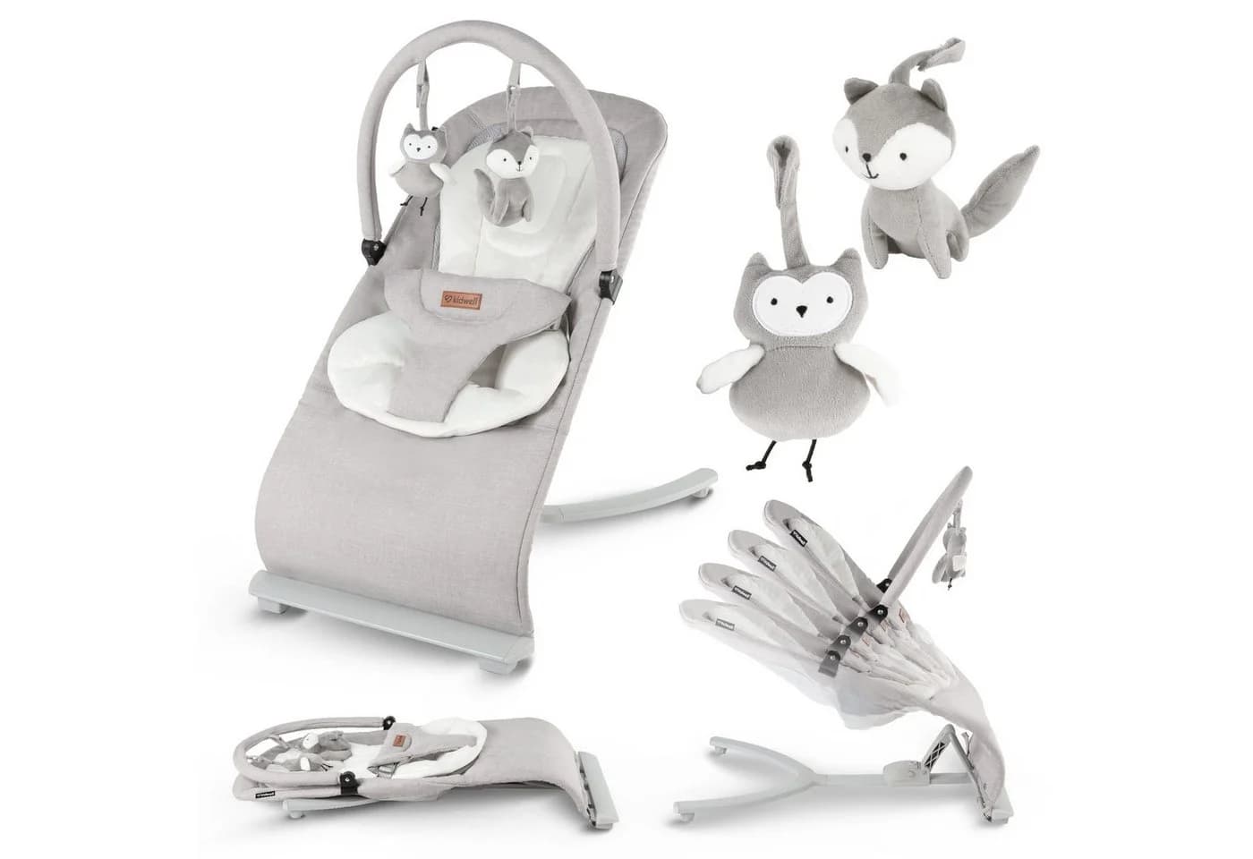 COIL Babywippe Baby Bouncer 4-fach Verstellbar Anti-Rutsch-Elemente - Bild 2