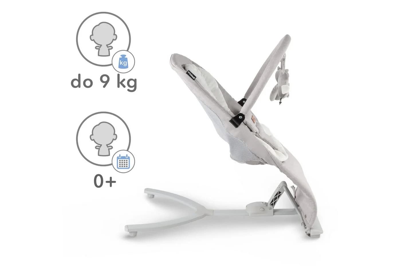 COIL Babywippe Baby Bouncer 4-fach Verstellbar Anti-Rutsch-Elemente - Bild 4