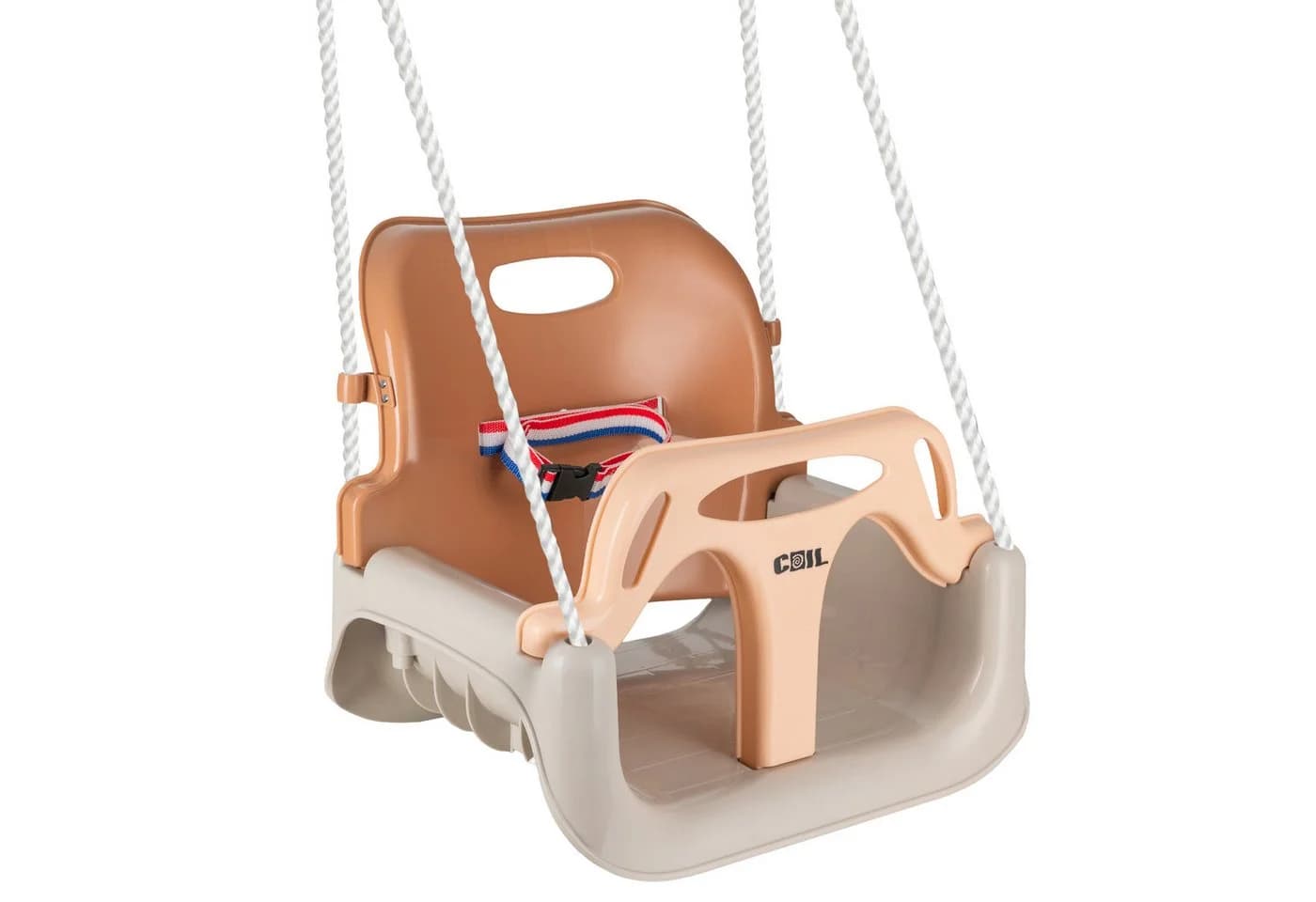 COIL Babyschaukel 3in1 Beige mit Sicherheitsgurt - Bild 4