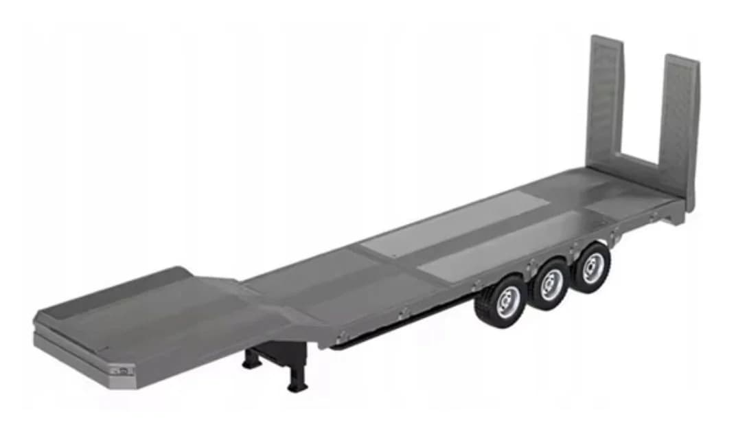 COIL RC-Truck Tieflader 1:18 Grau 73,5 cm Anhänger - Bild 3